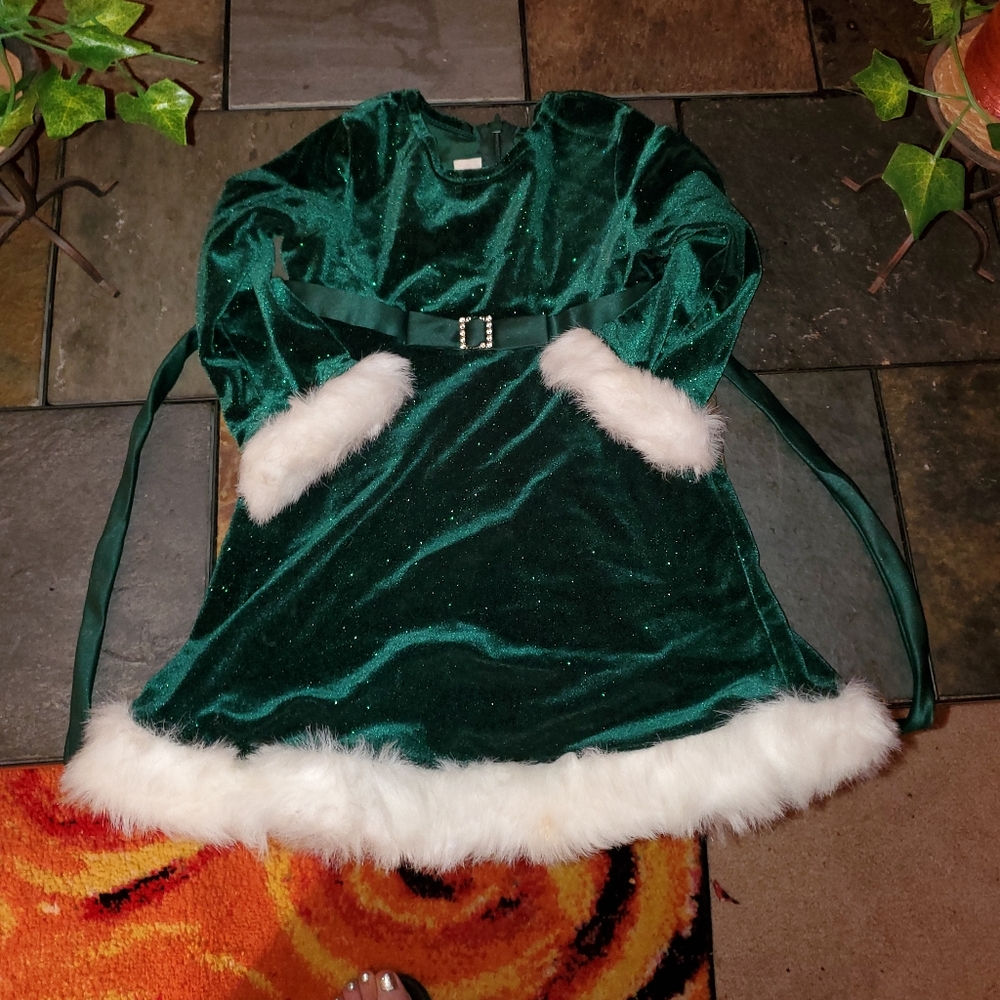 18 month pretty green Christmas dress